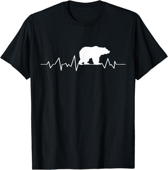 bear heartbeat t shirt Bear Heartbeat T-Shirt T-Shirt - Black