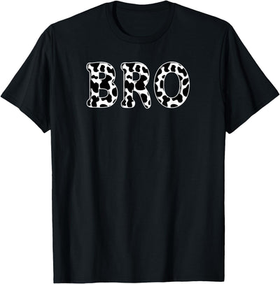 Cow Bro Birthday Family Matching Girl Boy Farm Birthday T-Shirt