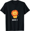 Mr. Goodvibez Lion Meow Meow Costume Carnival T-Shirt - Black