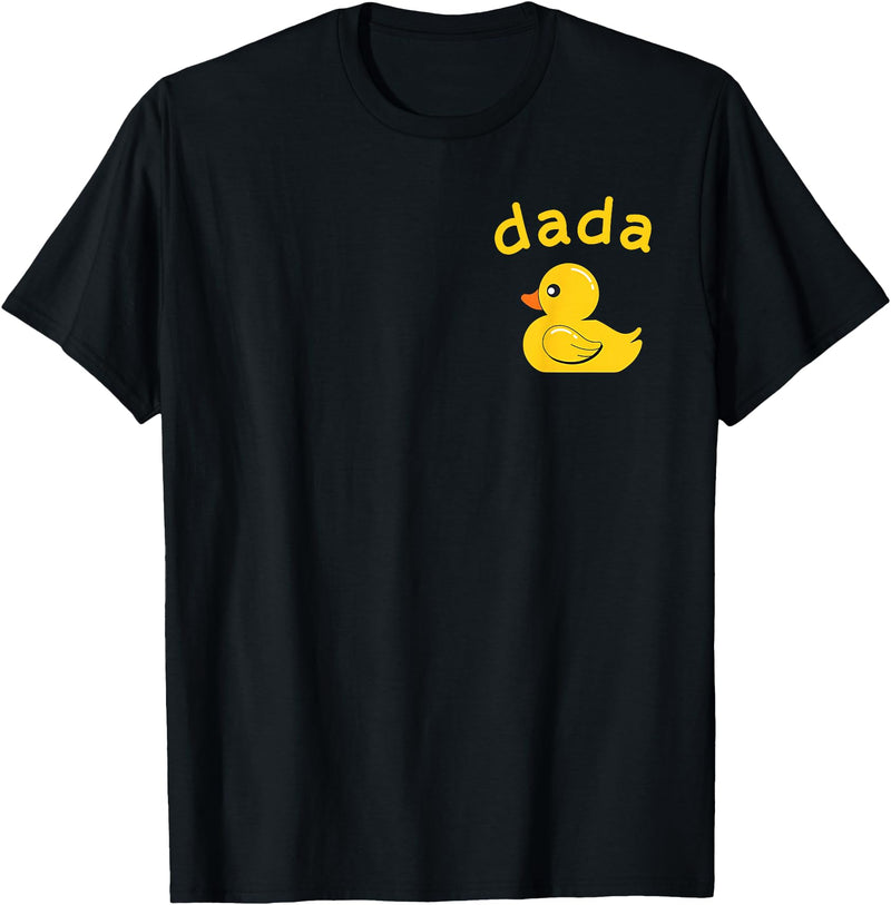 Dada Duck Birthday Rubber Duck Boy Girl Kids Family Matching T-Shirt - Black