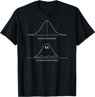 Bethcentral Halloween Gifts Normal Distribution, Paranormal Distribution Math T-Shirt
