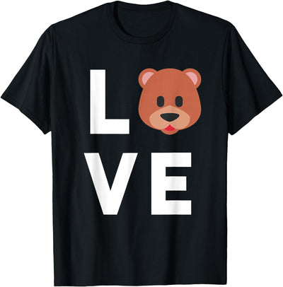 I Love Bears Cute Baby Bear Face Lover Kids T-Shirt