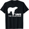 Polar Bear T Shirts Save The Polar Bear T Shirt T-Shirt - Black