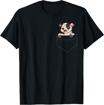 Kunekune Pig In a Pocket Cute Pocket T-Shirt