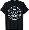 Creepy Halloween Clothing Shop Wiccan Pentagram T-shirt Wicca Five Elements - Black