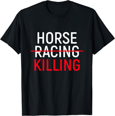 Nuleaf Advocacy Apparel Anti Horse Racing T-Shirt | Save Racehorses Equestrian Tee T-Shirt