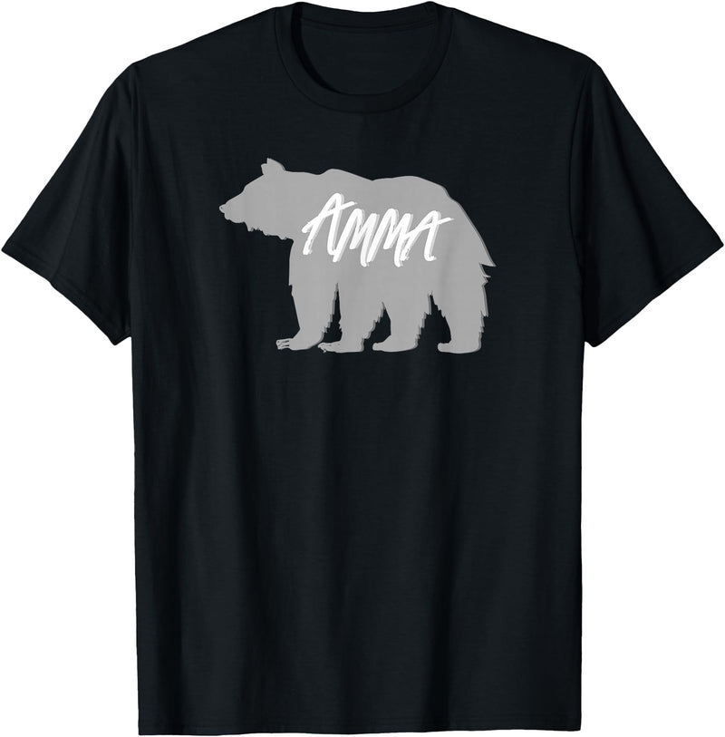 Grandma Granny GG T Shirt Gift SchippTees Amma Bear Icelandic Grandmother Nickname TShirt T-Shirt - Black