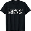 funny saying Gifts for Family Members and more Auntie Cow Print Cow Pattern T-Shirt, Black - Black
