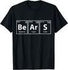 Periodic Tees Co. Bears (Be-Ar-S) Periodic Table Elements Shirt T-Shirt - Black