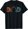 Unique Fishing Gift Fisherman Accessories & Stuff Funny Fishing Dad Art For Dad Men Father's Day Fishing Lover T-Shirt - Black