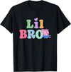 Peppa Pig 20th Anniversary Lil Bro Colorful Logo T-Shirt - Black