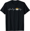 Bear Community Bear Brotherhood Gay Men Gifts Gay Bear Pride Heartbeat Paw Bear Flag Colors T-Shirt - Black