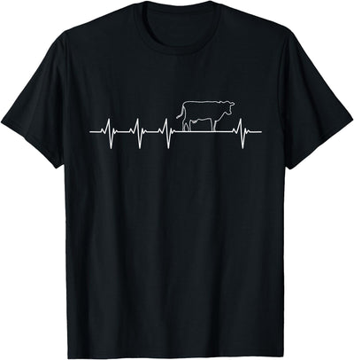 Inc I Love My Cow Valve Ekg Heartbeat Heart Patient T-Shirt