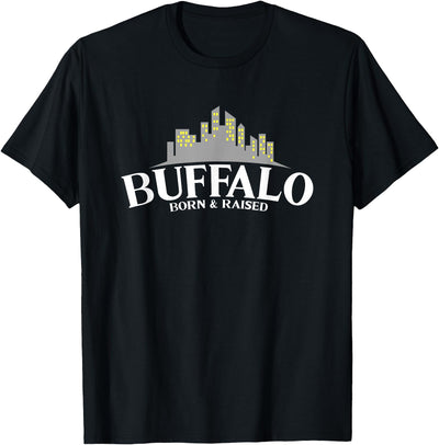 Cow Proud of Your Us City Buffalo Born Raised Usa New York T-Shirt