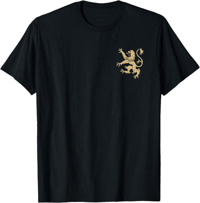 Scotland Lion Rampant Symbol Golden T-Shirt