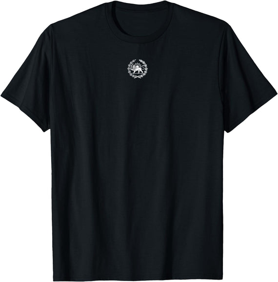 PERSIAN LION AND SUN SYMBOL IRAN PERSIAN LION AND SUN EMBLEM SYMBOL T-Shirt - Black
