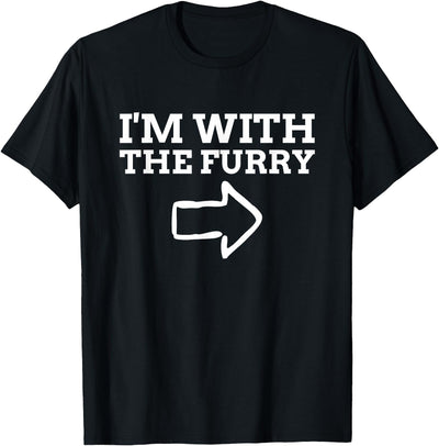 I'm With the Furry Arrow T-Shirt
