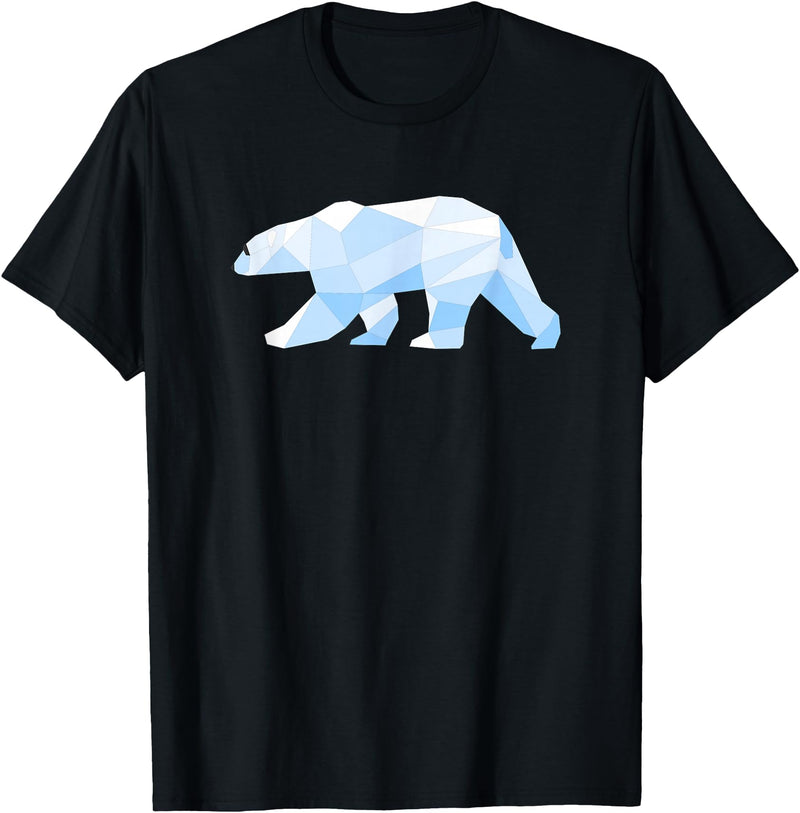 MKaur Cool Polar Bear Pattern Gift for Zoo Animal Lovers T-Shirt - Black