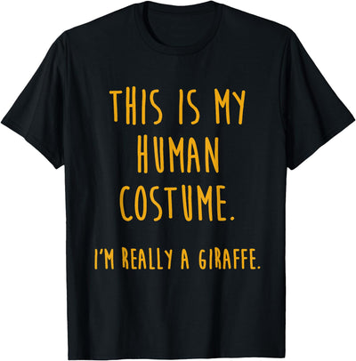 Giraffe Halloween Costume - Easy Adult or Kids Costume T-Shirt