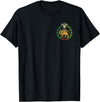Iran Lion Symbol Shir o Khorshid Persian Lion and Sun Emblem Iran T-Shirt - Black