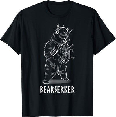 Viking Bear Warrior Lover Shirts Viking Bear Warrior Polar Brown Bear Berserkers T-Shirt T-Shirt