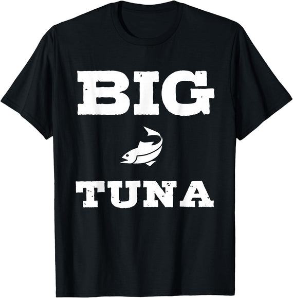 Pioneer Outdoor Tees Funny Nickname Office Tuna Fish - Big Tuna T-Shirt - Black