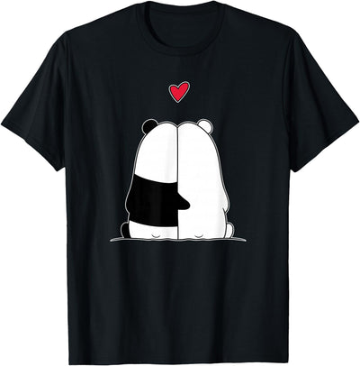 Nertees - Matching Outfits for Couples Couples Valentines Polar Bear Panda Bear T-Shirt