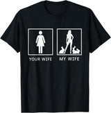 Your Wife My Wife Bunny Rabbit T-Shirt in Black