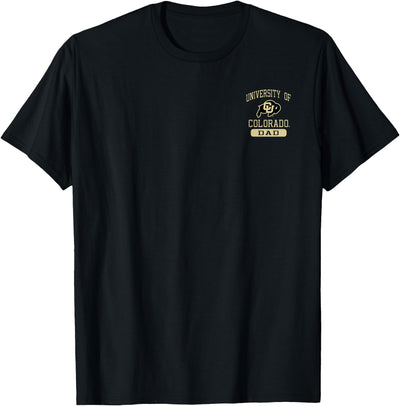 Cow Elite Authentics Colorado Buffaloes Dad Left Chest Icon T-Shirt