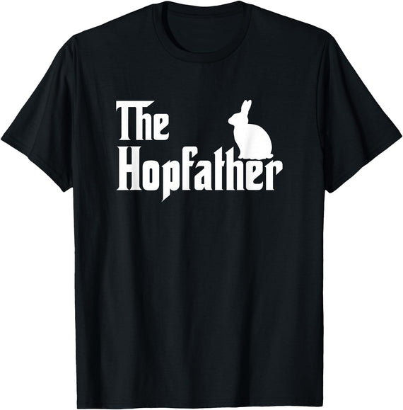 Bunny Father Funny Rabbit Lover Whisperer Easter Day Dad T-Shirt in Black