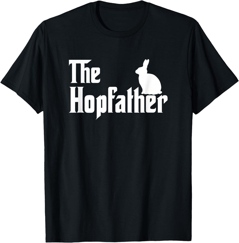 Bunny Father Funny Rabbit Lover Whisperer Easter Day Dad T-Shirt in Black