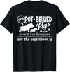 Pot Belly Pig T shirts - Pot Belly Pig Shirt - Black
