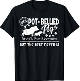 Pot Belly Pig T shirts - Pot Belly Pig Shirt - Black