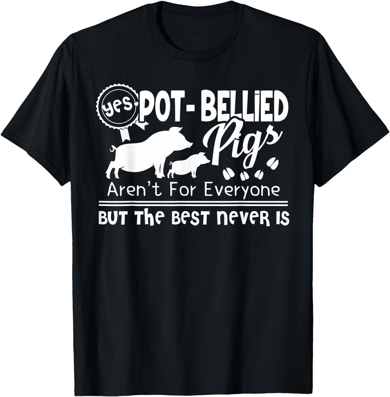 Pot Belly Pig T shirts - Pot Belly Pig Shirt - Black