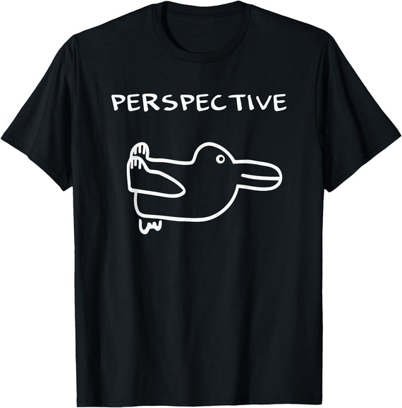 Wittgenstein Rabbit Duck - Philosopher T-Shirt in Black
