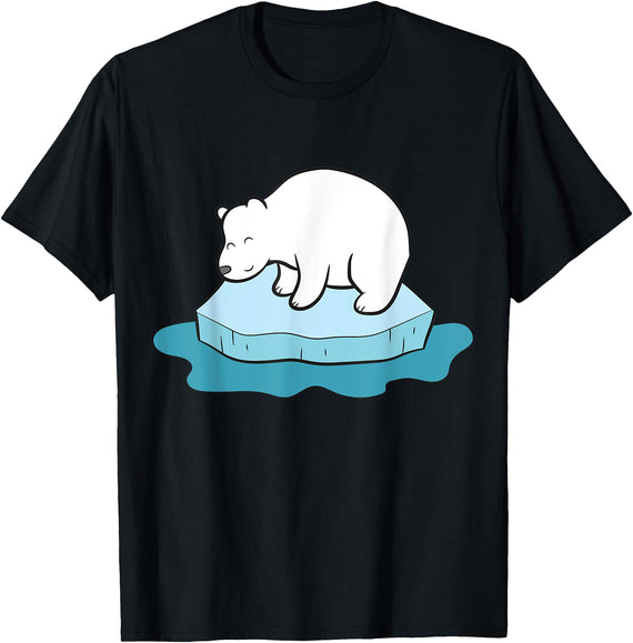Arctic Polar Bear Tees And Gifts Ice Bear Polar Bears On Ice Save The Polar Bears T-Shirt - Black