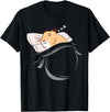 Hamster Sleeping Hammy Pajamas Nap PJs Outfit Gift Hamster T-Shirt - Black