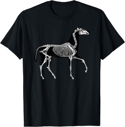 Halloween Horse Skeleton Designs Horse Skeleton Halloween Skeletal Anatomy T-Shirt