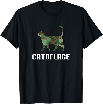 Catoflage Cats In Camo Funny Cat Lover Camouflage Catoflage Cat in Camo T-Shirt