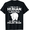 Funny Polar Bear Shirts Human Costume - Polar Bear Lover Zookeeper Wildlife T-Shirt - Black