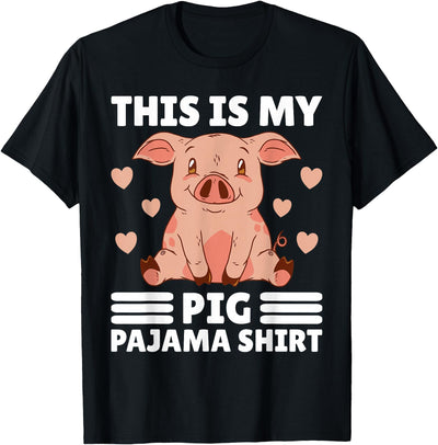 Women PJ Pig Pjs Cute Pig PJ Girl Farmer Stuff My Pig Pajama T-Shirt