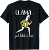 Llama Shirts For The Whole Family Co. Llama Just Killed A Man, Funny Singing llama Parody Gift T-Shirt - Black
