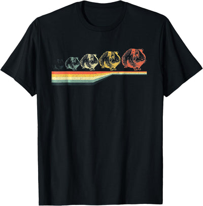 Guinea Pig Vintage Retro Animal Lovers Men Women Funny T-Shirt
