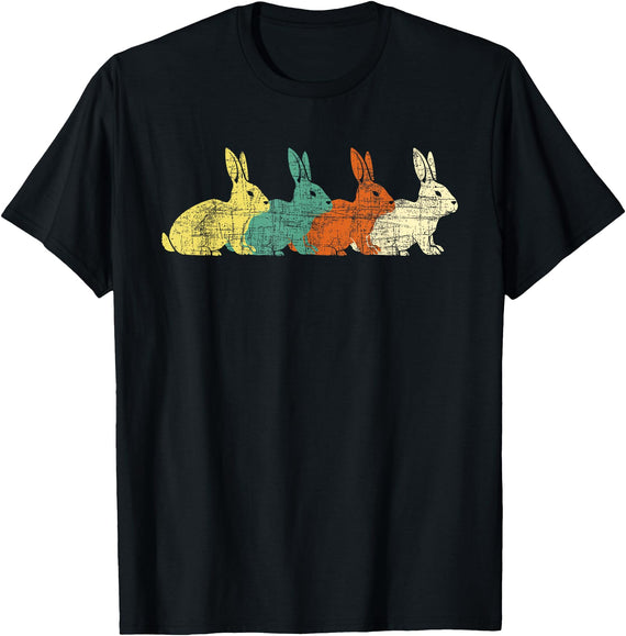 Retro Rabbit - Zookeeper Bunny Owner Veterinarian Small T-Shirt in Black
