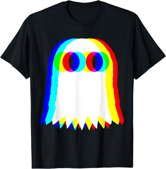 Halloween Funny Ghost Halloween Ghost Music Party Halloween T-Shirt - Black