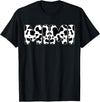 Family Matching Gifts Cow Mimi Cow Print Cow Pattern Mother's Day T-Shirt - Black