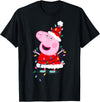 Peppa Pig Christmas Lights T-Shirt - Black