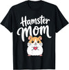 Hamster Mom Keeper Woman Girl Hamster T-Shirt - Black
