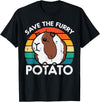 Guinea Pig Shirts For Men Women Kids Gift Guinea Pig Save Furry Potato Cavy Pet Owner Women Kids Men T-Shirt - Black