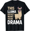 Llama Gift Llama Lover Accessories & Lama Stuff Funny Llama Design for Men Women Kids Llama Lover Llama T-Shirt - Black
